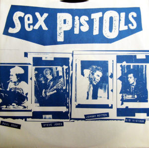 Punk-Band Sex Pistols: Paul Cook, Steve Jones, Johnny Rotten und Sid Vicious