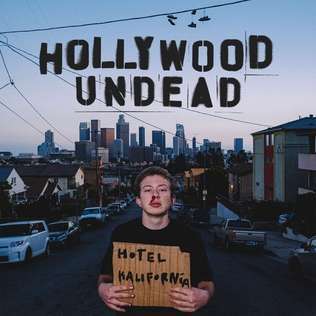 Hollywood Undead Albumcover von Hotel Kalifornia